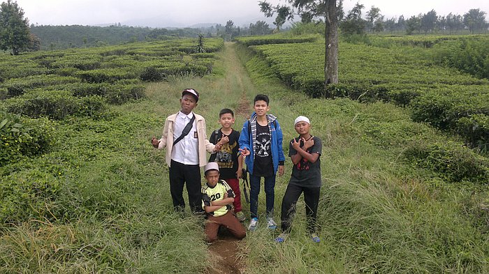 Goin for a walk with the orphan boys. The sexes were always separated!