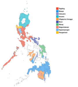 Map Of Visayan Languages Philippines Luzon