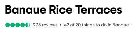 banaue rice terraces reviews