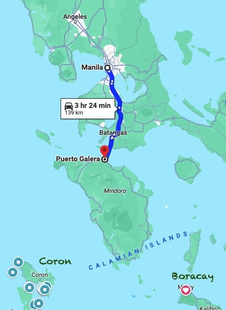puerto galera map