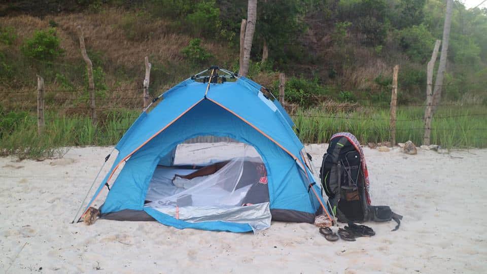 El Nido to Coron Island Hopping Boat Tours sleep on the beach