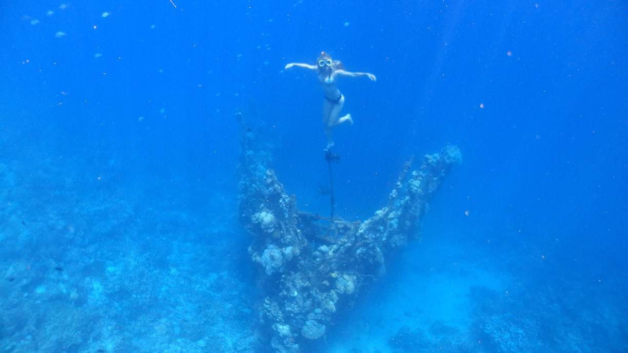 One of the eight shipwrecks in Coron, Palawan