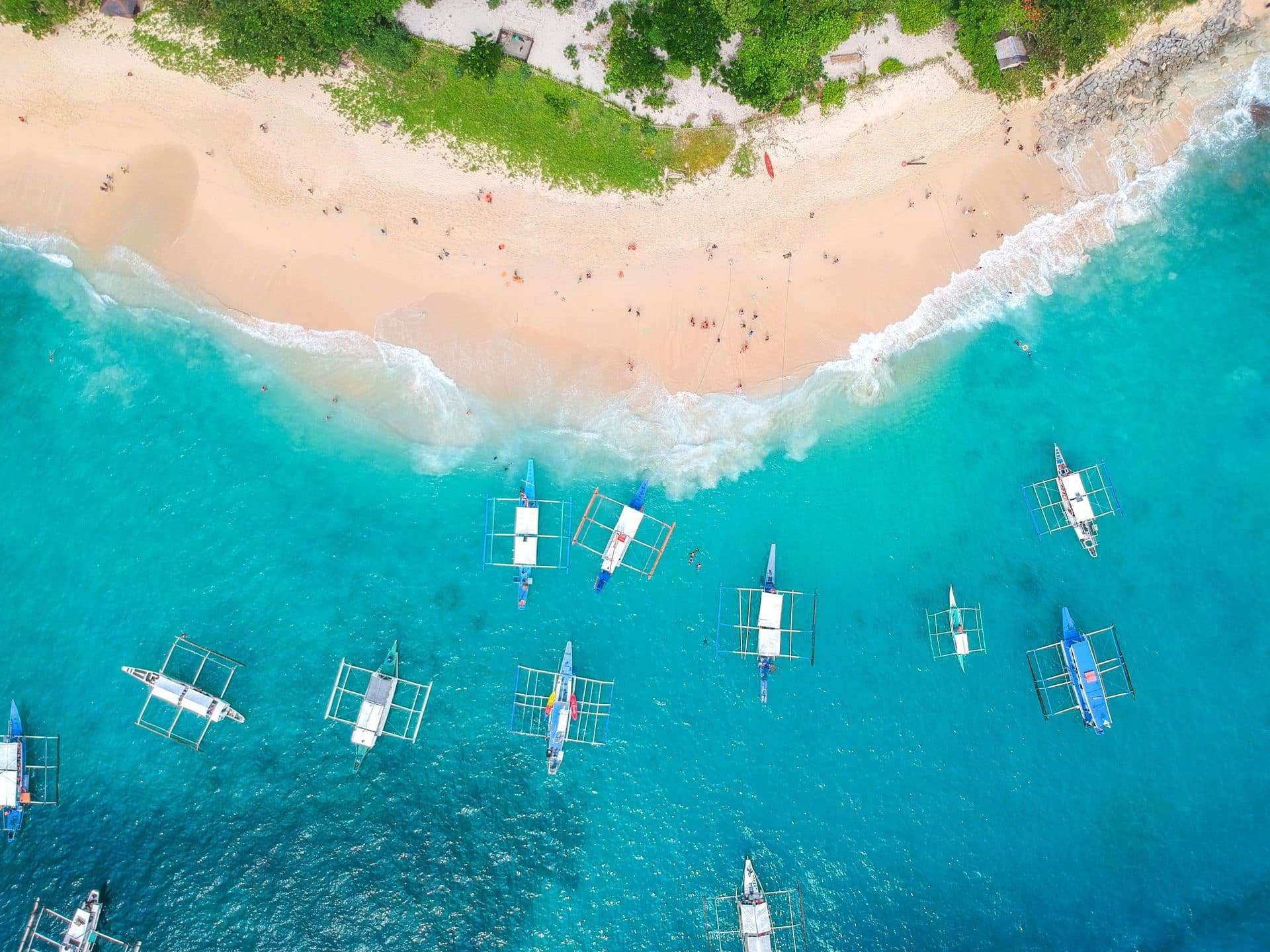 El Nido to Coron Island Hopping Boat Tours view from above