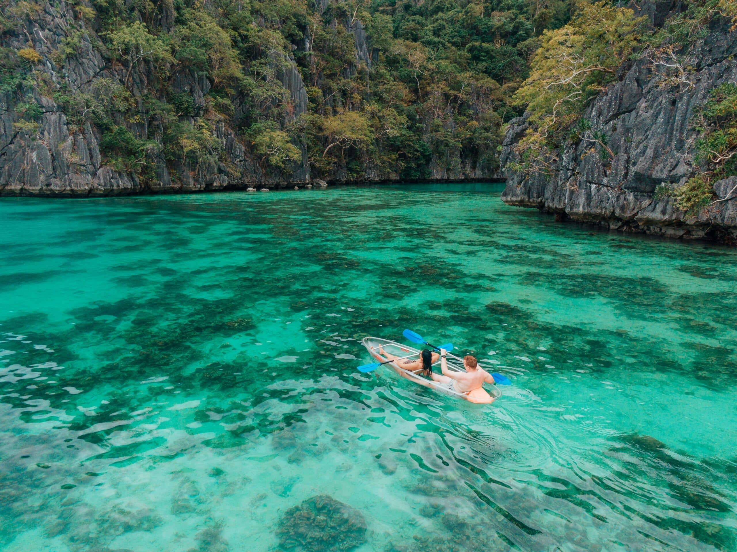 Places perfect for a Romantic Getaway Vacation for couples in the Palawan, twin lagoon