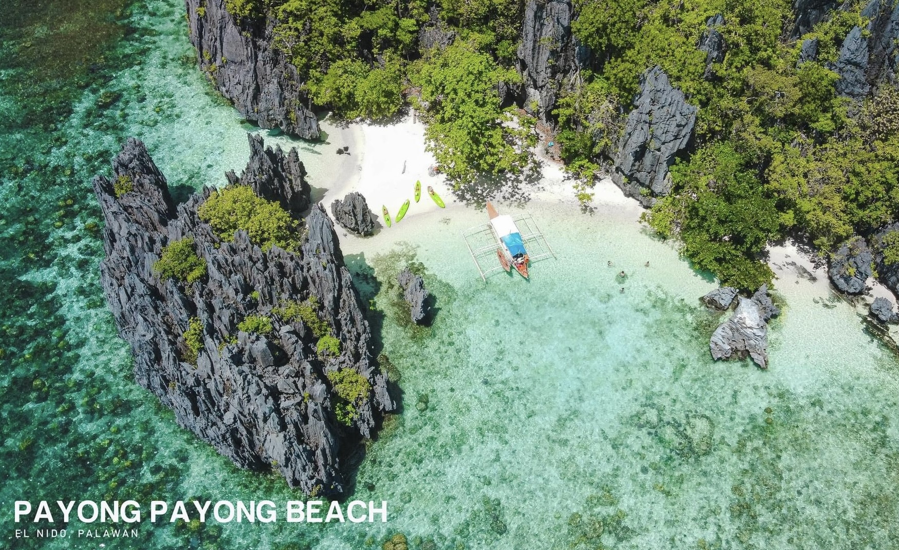 Payong-payong-beach-El-nido-Palawan-boat-tour-package