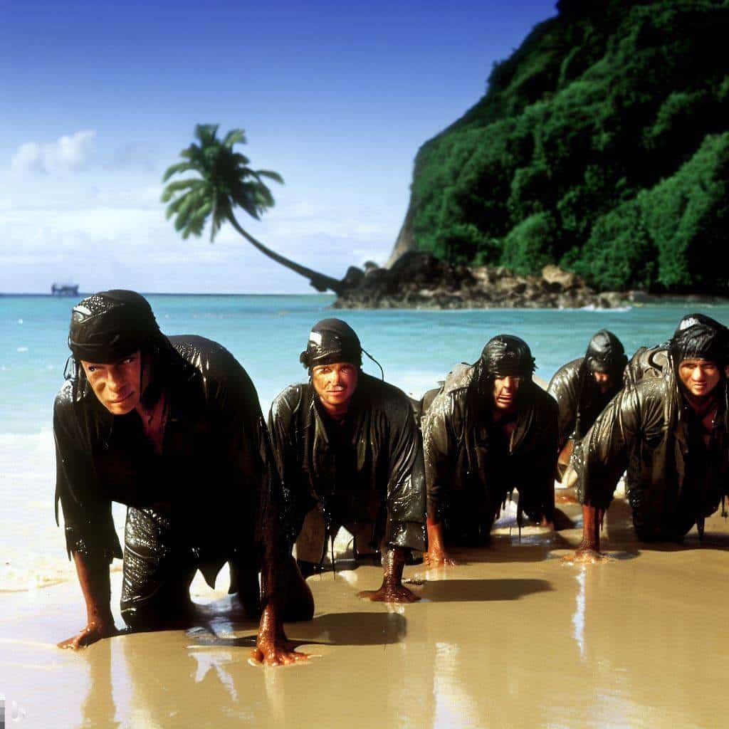 sept-commandos-japonais-plage-el-nido