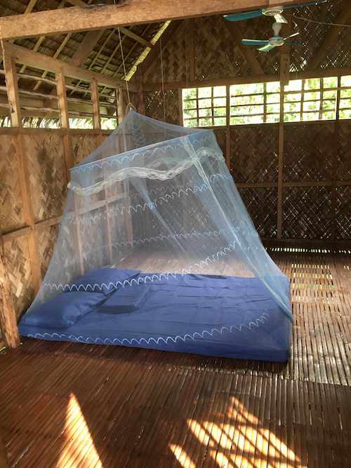 linapacan tourist camp big hut mosquito net