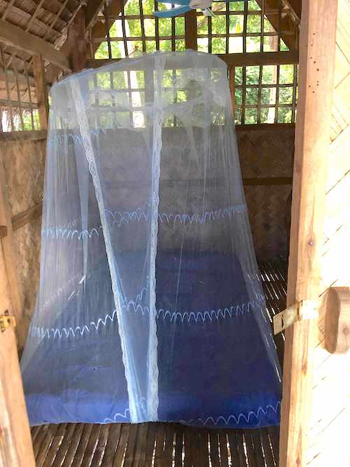linapacan tourist camp smaller hut mosquito net