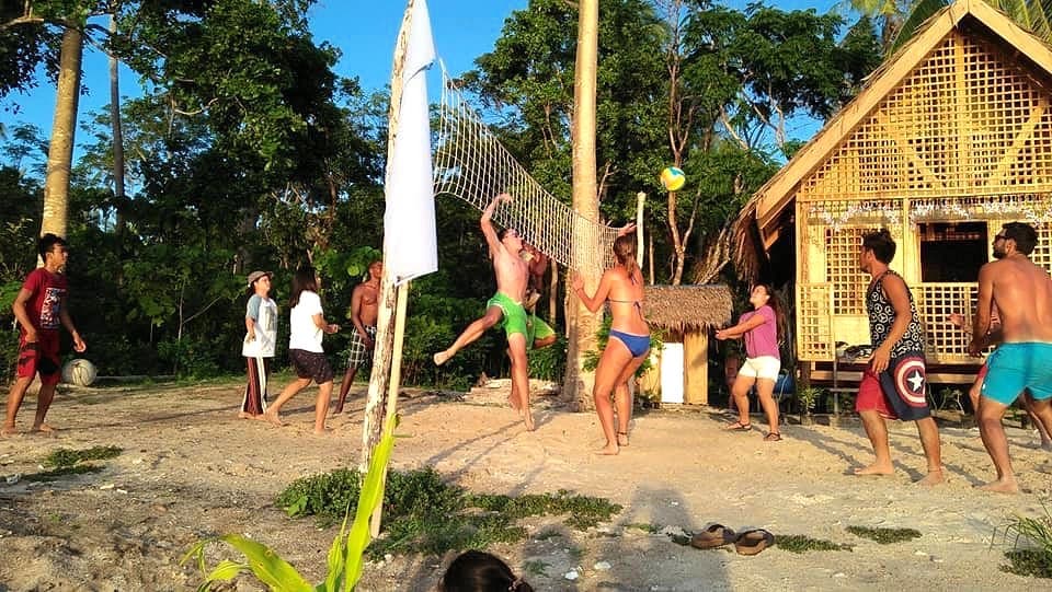 linapacan tourists camp beach volleyball