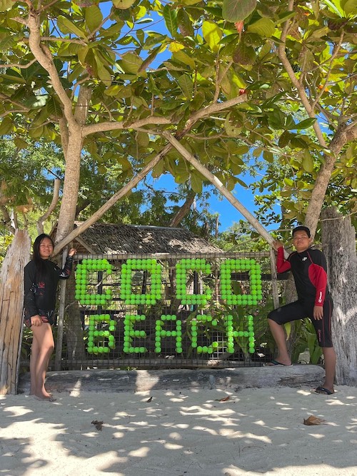 coco beach resort sign