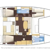Interior layout of a boat for island hopping in the Philippines.