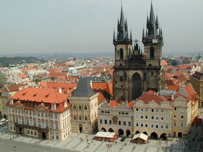 Tynska church in Prague, Czech Republic