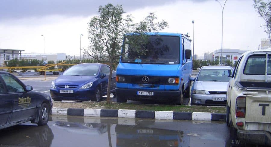 Travel picture at airport in Larnaca, Cyprus