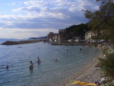 Traveling along the coast of Croatia