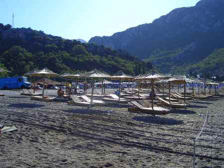 Traveling along the coast of Montenegro