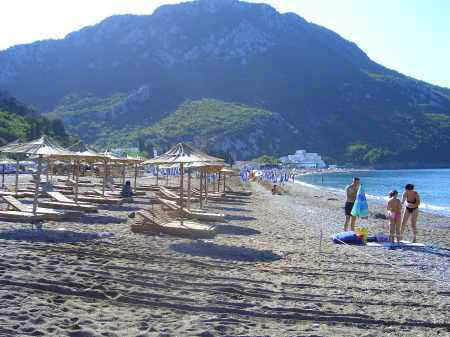 Traveling along the coast of Montenegro