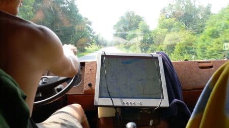 LCD GPS travel system