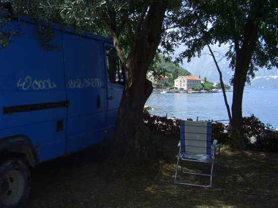 Traveling along the coast of Montenegro