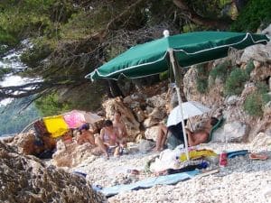 Traveling along the coast of Croatia