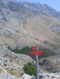 Traveling along the coast of Croatia