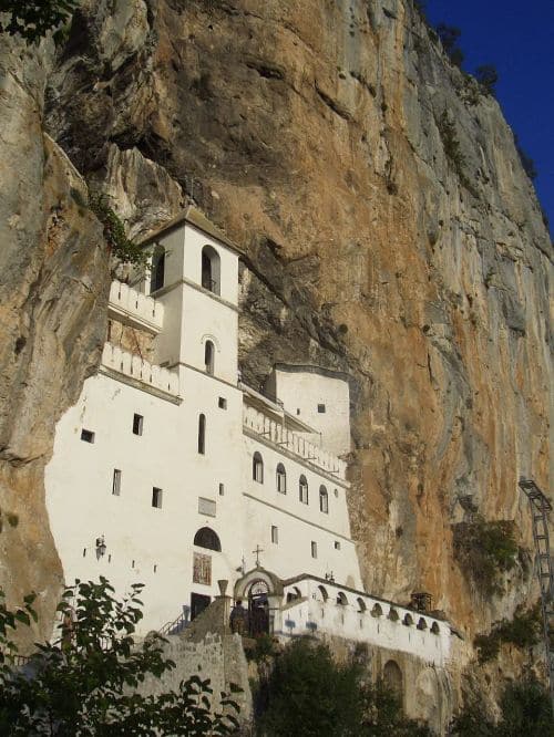 Cheap travel europe tour guide - famous monastery in Montenegro