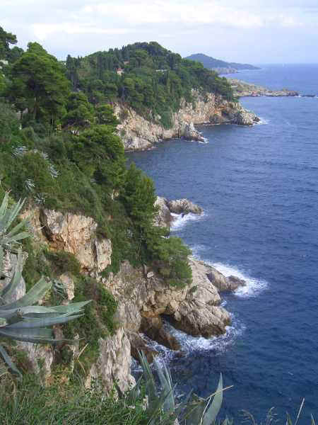 Traveling along the coast of Montenegro