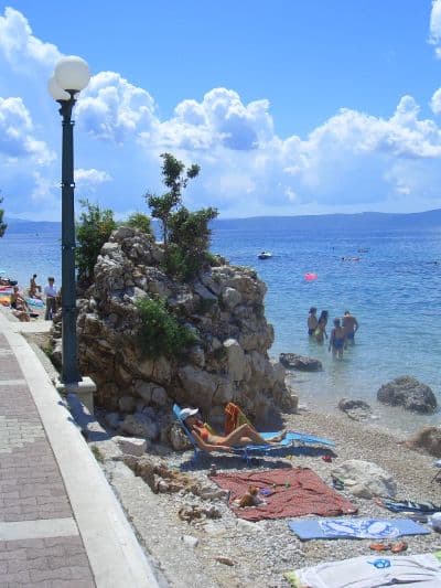 Traveling along the coast of Croatia