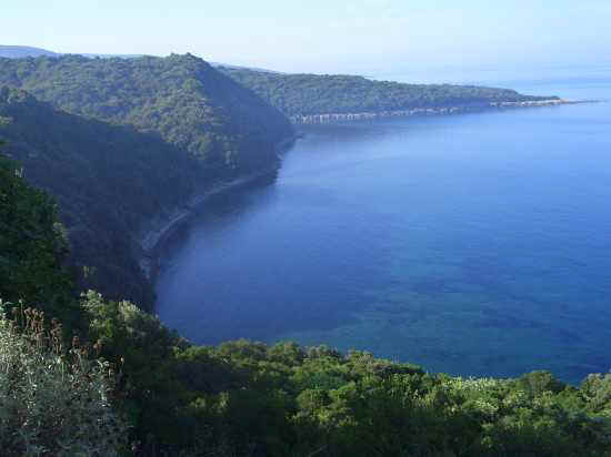 Traveling along the coast of Montenegro