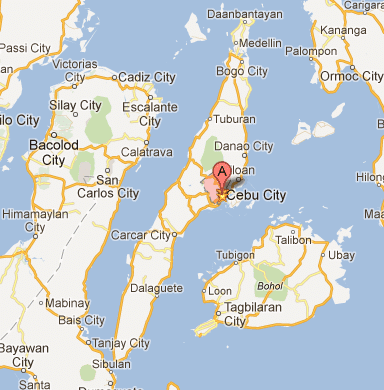 Cebu City Island Map