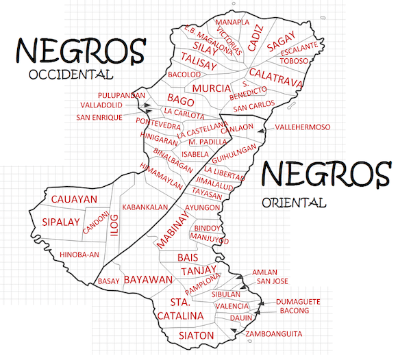 Negros Island Map