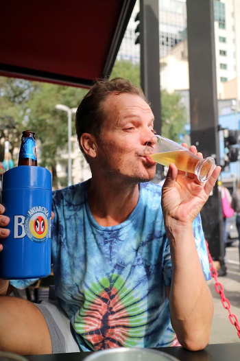 São Paulo, Brazil, drinking beer