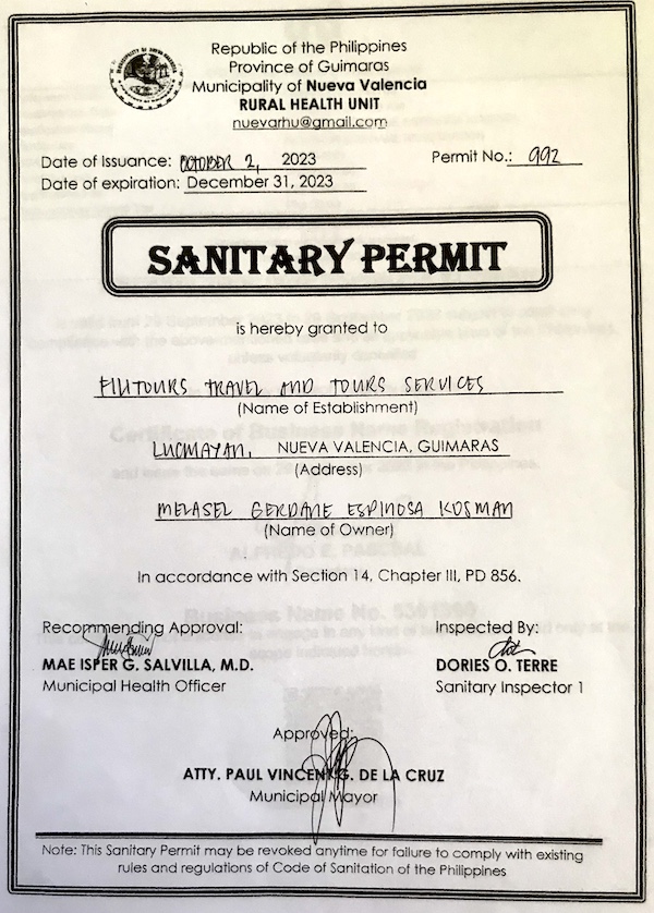 filitours-sanitary-permit